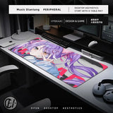 Cute Anime Girl Large Mouse Pad Kawaii Computer Mousepad XXL Rubber Mouse Mat 900x400mm Locking Edge Keyboard Pad Desk Mat