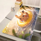 Office PU Leather Mouse Pad Big Japan Anime Keyboard Laptop Pokemon Pikachu Mousepad PC Kawaii Gamer Desk Mat Student Table Mat