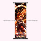 Demon Slayer: Kimetsu No Yaiba Wall Art Canvas Scrolls Pictures Anime Poster Hanging Painting Print Home Decoration Living Room