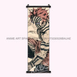 Demon Slayer Hanging Painting Anime Home Decoration Rengoku Kyoujurou Canvas Scrolls Pictures Himejima Gyoumei Poster Wall Art