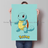 Anime Pokemon Pikachu Squirtle Charizard Poster HD Canvas Painting Home Modern Living Room Painting Wall Art Decoration Painting
