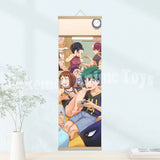 My Hero Academia Poster: Wooden-framed Scroll, HD Quality Wall Art, Wall Decoration for Game Rooms and Bedrooms