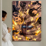 A-A-Attack On T-T-Titan S-s-Season Anime Painting Calligraphy HD Waterproof Canvas Poster Art: Aesthetic Wall Decor Home