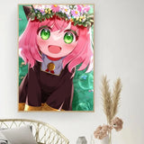 Classic Retro Wall Art, Anime "Spy X Family", HD Canvas Printed Poster, Home Living Room Bedroom Decorative Painting