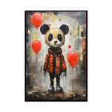 Graffiti Animal Fashion Handmade Oil Painting Canvas Wall Art Decoration Panda For Home Children's Room Decor Rolled Frameless Unstretched Painting