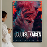 Dark Fantasy Anime J-Jujutsu K-Kaisen Painting Calligraphy HD Waterproof Canvas Art: Aesthetic Wall Decor Home,Bar & More