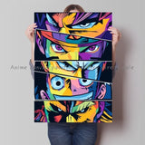 Japan Bandai Retro Anime Surrounding One Piece Luffy Art Canvas Painting Posters Print Mural Home Wall Aesthetic Room Decor