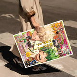 My Hero A-academia Classic Anime Anime Posters Sticky Decoracion Painting Wall Art White Kraft Paper Wall Decor