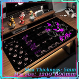 Mouse Pad Large Desk Mat P_Pokemones Anime Playmat 900x400 Xxl TGM PTCG Card Games Speed Computer and Office Gamer Cabinet mat