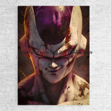 Hot-blooded Anime Figures Dragon Ball Super Saiyan Goku Gohan Vegeta HD Poster Art Picture Living Home Decorative Painting Gift