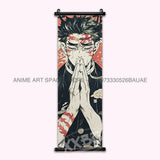 Demon Slayer Hanging Painting Anime Home Decoration Rengoku Kyoujurou Canvas Scrolls Pictures Himejima Gyoumei Poster Wall Art
