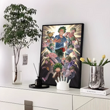 My Hero Academia Kaminari Denki  Classic Anime Poster Fancy Wall Sticker for Living Room Bar Decoration Decor Art Wall Stickers
