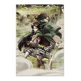 Anime Attack on Titan Poster  Levi Allen Mikasa Figure Wall Art Canvas Print for Bedroom Living Room Decor  Perfect Gift