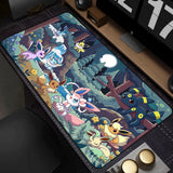 Kawaii Japan Anime Mouse Pad PC Colorful Gamer Cabinet Mousepad XXL P-pokemon Keyboard Rug Laptop Gaming Rubber Desk Mat