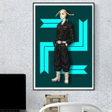 Classic Anime Tokyo Revengers Mikey Draken Character Canvas Painting Posters and Prints Wall Art for Living Room Decoration