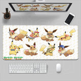 HD Printing Anime Mousepad P-Pokemons E-Eevees Large Mouse Mat MousePads Game Office Laptop Desk Mat PC 900x400mm XXL Mouse Pad