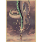 Japanese Anime Spirited Away Totoro Canvas Painting Posters and Prints Wall Art Picture For Living Room Decoration