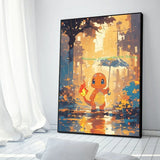 Anime Figures Hd Charizard Bulbasaur Squirtle Charmander Artwork Poster Canvas Painting Wall Art Home Room Decor