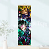 My Hero Academia Poster: Wooden-framed Scroll, HD Quality Wall Art, Wall Decoration for Game Rooms and Bedrooms