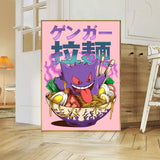 Anime P-Pokemon Poster Art  canvas poster Coffee House Bar Room Wall Decor