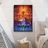 1PC Anime Attack On Titan The Fina Poster Self-adhesive Art Waterproof Paper Sticker Coffee House Bar Room Wall Decor