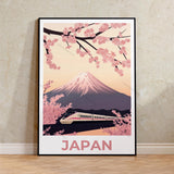 Rainy Tokyo Japanese Woodblock Tea Emple Print  Anime City Poster Wall Art Decor Gift Living Room Bedroom Decorative Pictures