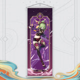 Xiao Yelan Kazuha Hutao Genshin Impact Scroll Canvas Wall Hanging Painting Home Decor Anime Poster Wall Art Room Decoration