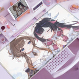 Anime Cute Columbina Mousepad Non-slip Rubber Gaming Genshin Impact Mouse Pad Keyboard Mat Computer PC Laptop Pad XXL Desk Mat