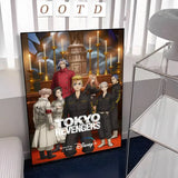 1pc Anime Tokyo Revengers Poster Sticker Print Waterproof Wall Art For Living Room Bedroom Home Decor