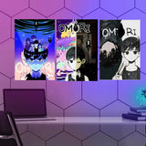 Classic Hot Horror Video Game Omori Poster Psychological Game Anime Cartoon Print Canvas Painting Wall Art Playroom Home Decor