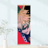 My Hero Academia Poster: Wooden-framed Scroll, HD Quality Wall Art, Wall Decoration for Game Rooms and Bedrooms