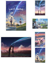 Manga Film Poster Anime Movie Canvas Printings Your Name By Kimi No Na Wa Posters and Prints Cartoon Love Wall Art Picture Decor