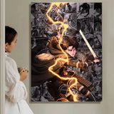 A-A-Attack On T-T-Titan S-s-Season Anime Painting Calligraphy HD Waterproof Canvas Poster Art: Aesthetic Wall Decor Home