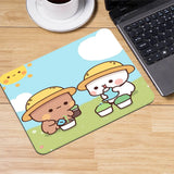 Mouse Mat Bubu Dudu Anime Smalll Mouse Pad Desk Mat Office Accessories Gaming Mat Computer Table Setup Desktops Rug Mouse Carpet
