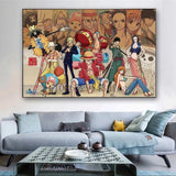 Classic Anime One Piece HD Canvas Painting Monkey D. Luffy Poster Print Watercolor Wall Art Picture Modern Home Decor Kids Gifts