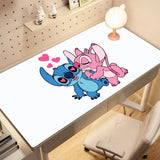 Kawaii Stitch Anime Mouse Pad Large PC Cartoon Gaming Accessories Protector Office Laptop Non Slip Gamer Cabinet Desk Mat Carpet