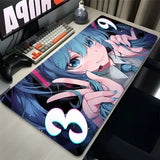 Mousepad Large Laptop Virtual Diva H-Hatsune Miku Anime Mouse Pad Office Accessories Keyboard Desk Mat Cute Girl Soft MousePads
