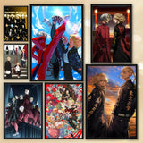 Anime T-Tokyo Revengers Poster HD PVC Waterproof Wall Art - Self Adhesive Reusable For Home Office Bar