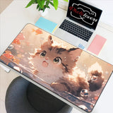 Anime Xxl Mouse Pad Gaming Accessories Cartoon Cat Keyboard Mousepad Gamer Desk Mat Cute Computer Offices Pc Cabinet Kawaii Mice