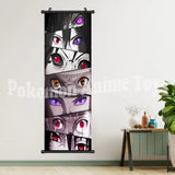 Hot Japanese Anime Scroll Canvas Wall Hanging Painting Kakashi Home Anime Poster Sasuke Art Room Decoration Kid Gift Itachi