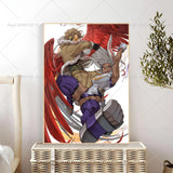 Anime My Hero Academia Hawks Classic Anime Poster Self-adhesive Art Waterproof Paper Sticker Coffee House Bar Room Wall Decor