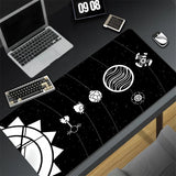 Mouse Pad Black And White Anime Keyboard Pad Laptop Outer Wilds Solar System Desk Mat PC Gaming Accessories Mousepad XXL Carpet