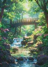 Sea Summer Landscape Bar Anime Wall Art Poster Blue Cabin Beach Forest Canvas Painting Print Picture Living Room Modern Decor