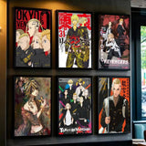 T-Tokyo Revengers Anime Poster Self-adhesive Art Waterproof Paper Sticker Coffee House Bar Room Wall Decor