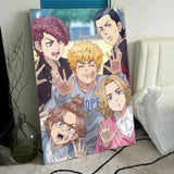T-Tokyo Revengers Anime Poster HD PVC Wall Art - Waterproof Self Adhesive Mildew Resistant For Home Office Bar