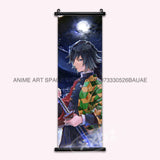 Demon Slayer Hanging Painting Home Decor Kamado Tanjirou Wall Art Anime Poster Uzui Tengen Canvas Scrolls Pictures Living Room