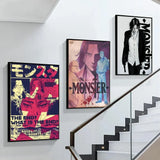 Monster Anime Classic Retro Wall Art, HD Canvas Print Poster, Suitable for Home, Living Room, Room Decoration Painting