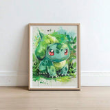 Anime Pokemon Pikachu Charmander Bulbasaur Squirtle Poster HD Canvas Painting Home Living Room Painting Wall Art Children's Gift