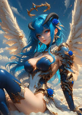 Fantasy Art Sexy Cartoon Animal Roleplay Anime Girl Dark Demon Witch Abstract Poster Canvas Painting Wall Art Picture Home De