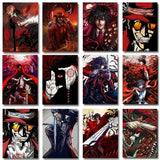 Horror Anime Hellsing Ultimate Posters Manga Canvas Painting Prints Home Decor Living Room Study Decoration Mural Wall Art